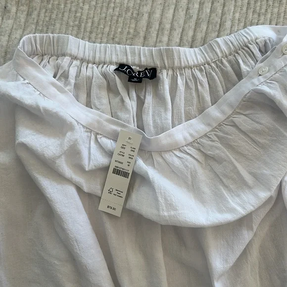 J Crew Beach 100% Cotton Midi Skirt Cover Up size M - Picture 4 of 8